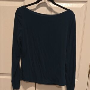 Banana Republic Teal Long Sleeve Top